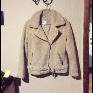 Girls Gap Kids Teddy Moto Jacket